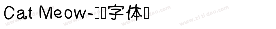 Cat Meow字体转换